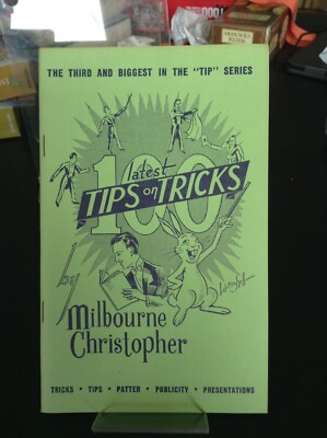 100 Latest Tips on Tricks magic book  by Milbourne Christopher New