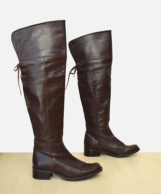 schicke Copo de Nieve Echtleder Overknee Stiefel Gr. 39 Überkniestiefel