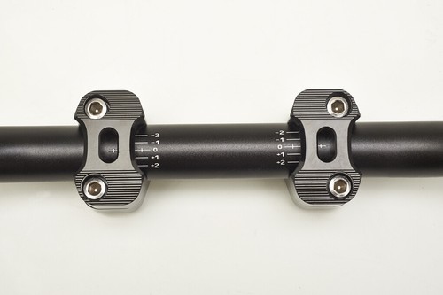 LENKER HANDLEBAR OVERSIZE ALUMINIUM DM 22/28mm HIGH FOLD MIT RISER SCHWARZ - Bild 3 von 3