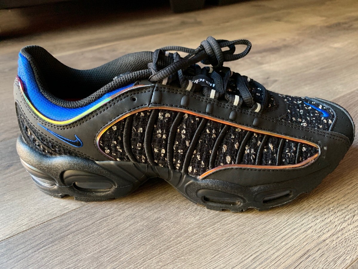 Supreme X Nike Air Max Tailwind 4 S 2019 Black Cobalt AT3854 001