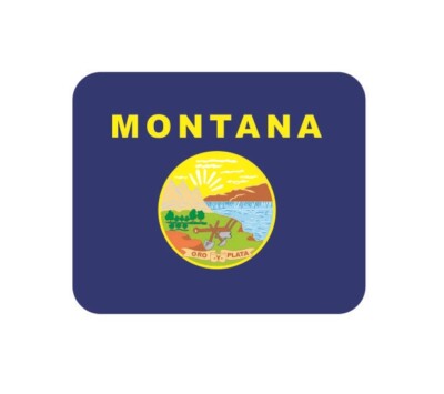 Mousepad Fahne Flagge Montana Mauspad