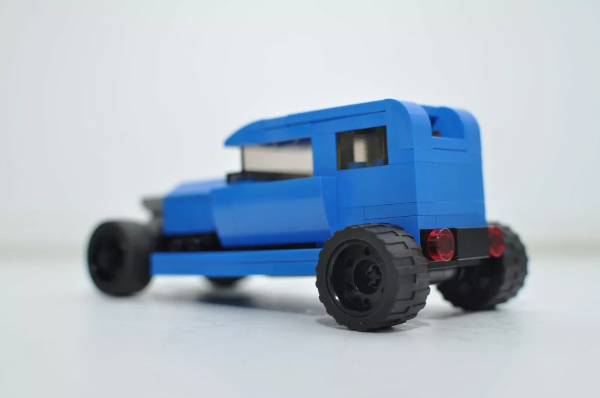 Lego blue hot rod clearance