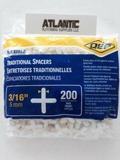 QEP Traditional Tile Spacers Tombstone Style 200/250 Pack 3/16, 1/8, 1/16 inch