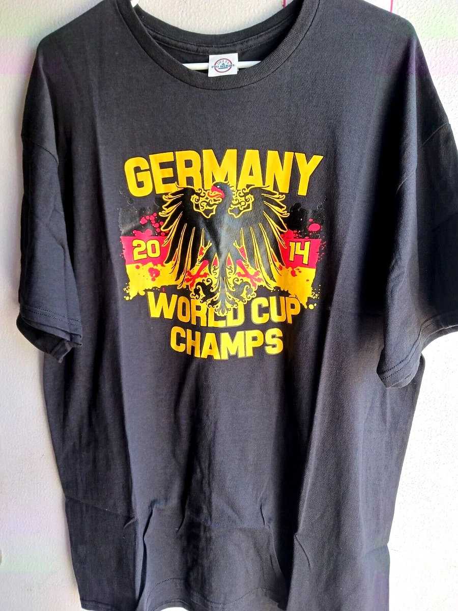 T Shirt Germany German Flag Color Black Red Gold SOCCER World Champion 2014 Men