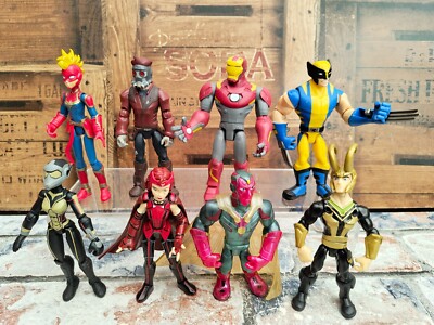 Disney Toybox Marvel Action Figuren Konvolut - Star Lord Wanda Vision Wolverine