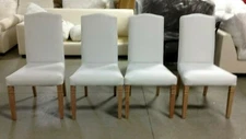 4 Frontgate Avalon Slipcovered Dining Table Side Accent Chairs NO SLIPCOVER