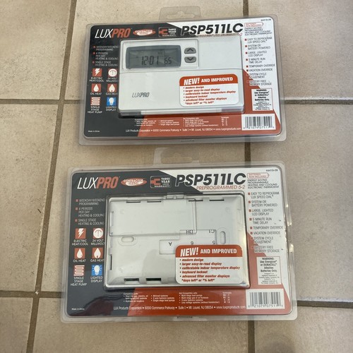 LuxPro Contractor Grade PreProgrammed 5-2 Electric Thermostat PSP511LC ...