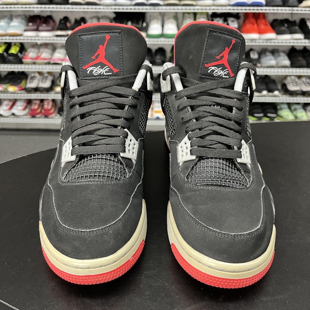 Nike Air Jordan 4 Retro OG Bred 2019 308497-060 Men's Size Nike Air Jordan 4 Retro OG Bred 2019 308497-060 Men's Size