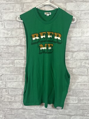 Tipsy Elves Green Beer Me Cut Out T-shirt Size Medium