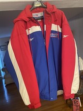Vintage 90s New York Giants Reebok Authentic NFL Pro Line Puffer Jacket Size XXL