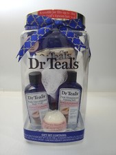Dr Teals 5 Piece Gift Set Pink Himalayan Body Wash- Foam Bath- Epsom Salt Soak