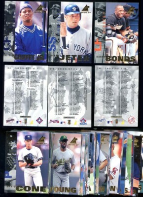 1997 PINNACLE INSIDE '97 BASEBALL COMPLETE SET (1-150) Derek Jeter, Griffey Jr.