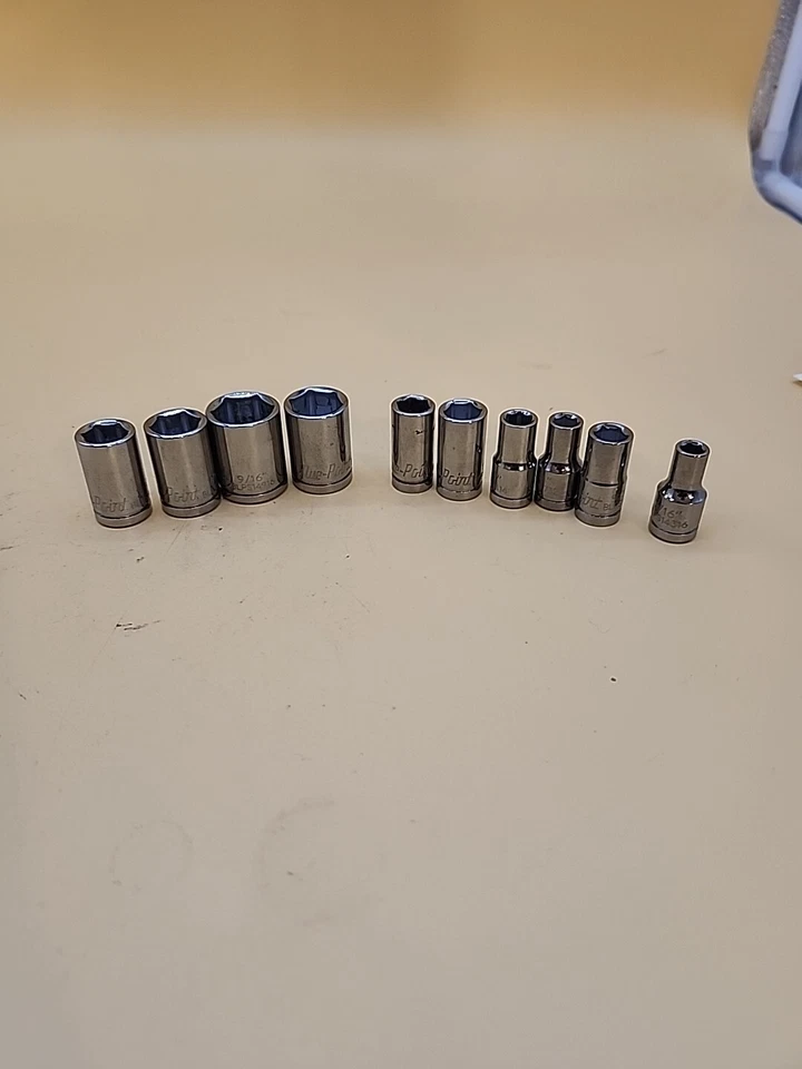  Blue-Point 3/16-5/8" 6 Point SAE Socket set 10ea USA  - Image 2 of 4
