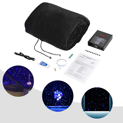 13ft x 13ft LED Curtain Light LED Star Curtain Backdrop White + Blue LED Stage