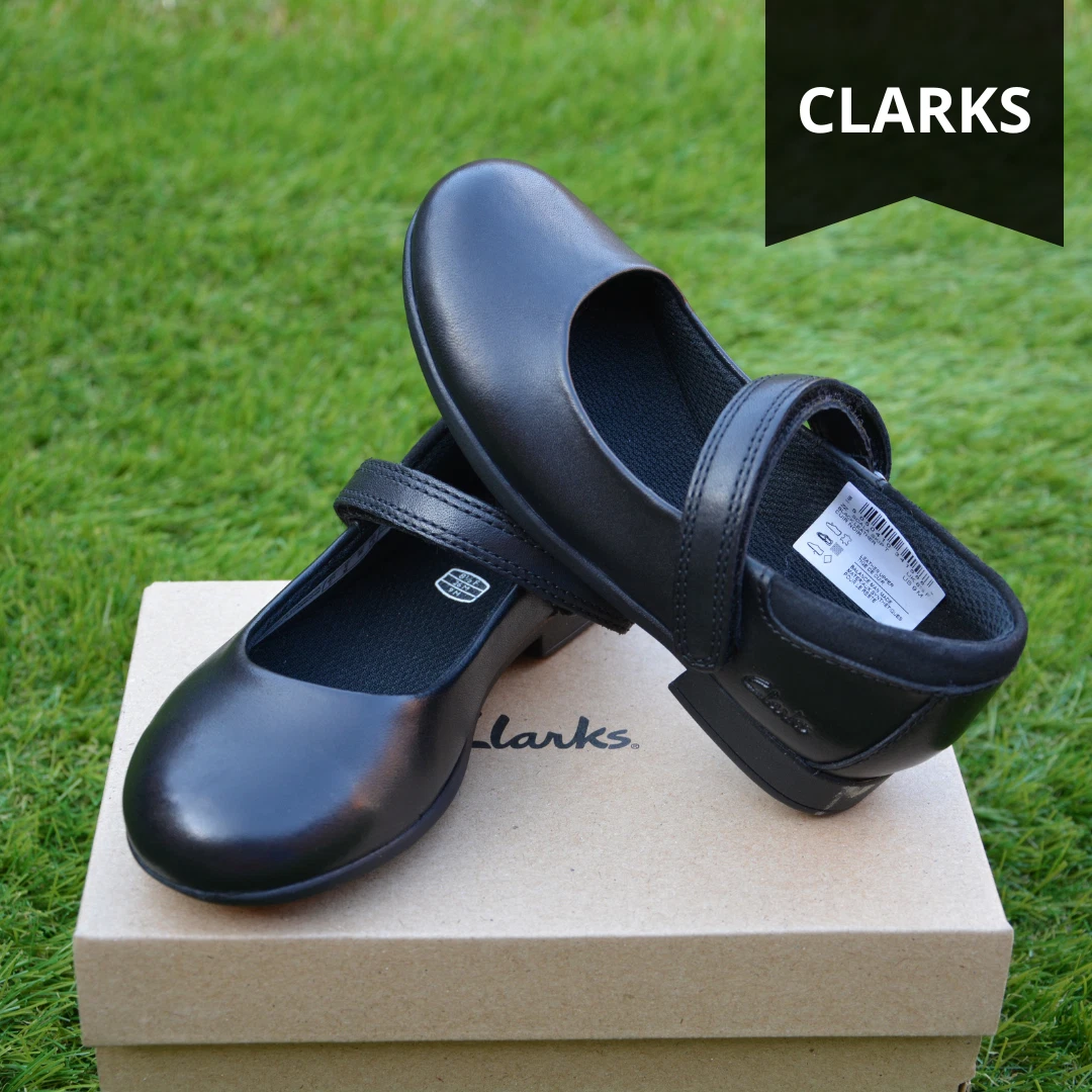 Scarpe da scuola Clarks Scala per ragazze nuove per neonati taglia 8 5 9 5 10