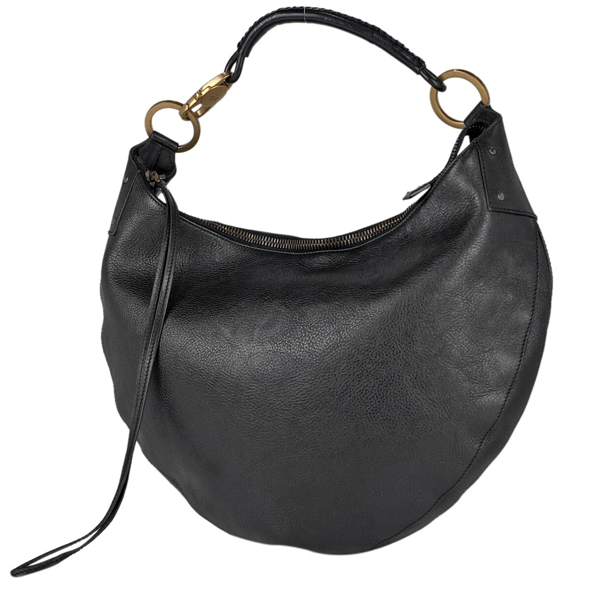 Sac à main authentique Gucci sac une épaule cuir noir itaire