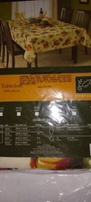 Harvest Season Tablecloth Round 70" Polyester Beige Autumn New in Package