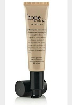 PHILOSOPHY HOPE IN A JAR A-Z COMPLEXION PERFECT BB CREAM SPF 20 TAN TO DEEP 1 OZ
