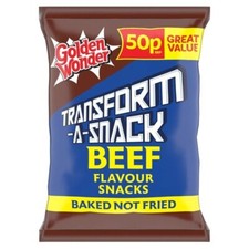 Golden Wonder Transform A Snack Beef 50p PMP 30x27gm