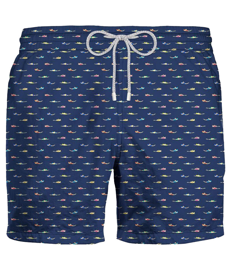 Мужской купальник ZEYBRA синий, 100% полиэстер, СДЕЛАНО В ИТАЛИИ AUB036