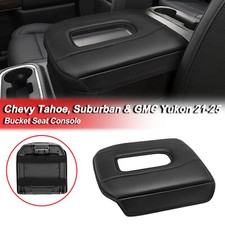 Middle Console Lid Armrest Cover Pad Black For Tahoe Suburban Yukon 2019-2026