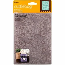  Cricut Cuttlebug HEATHER'S LACE 5" X 7" Embossing Folder NEW 