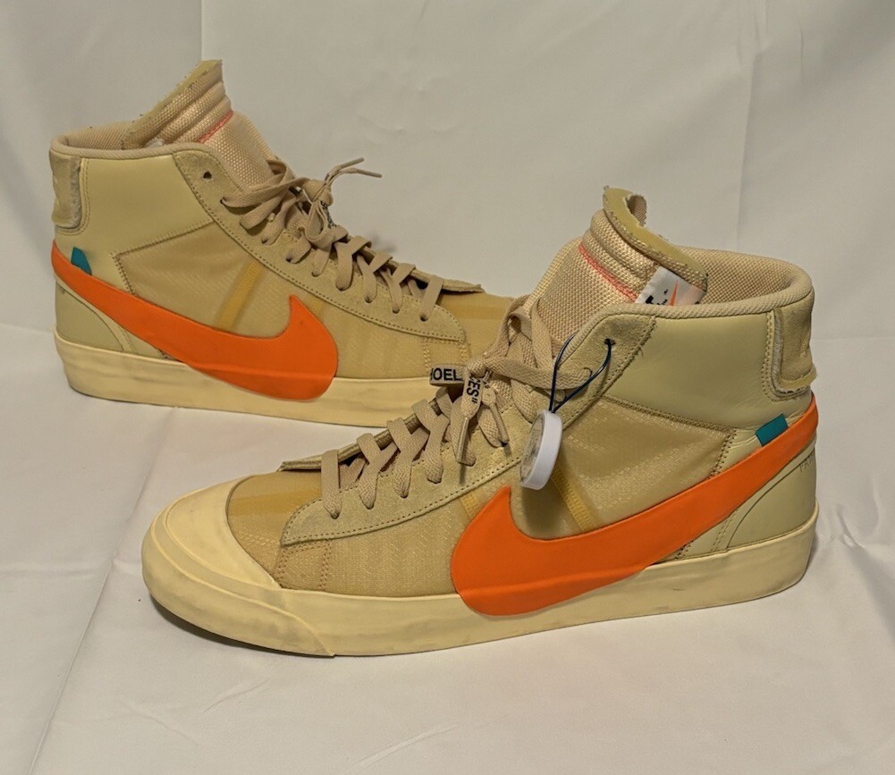 Off White x Nike Blazer Mid All Hallow’s Eve AA3832 700 Uomo Taglia 14
