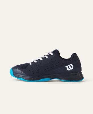 Wilson Tennis Schuhe Junior Rush Pro L JR - Farbe: Navy Blazer/Weiß/Atomi