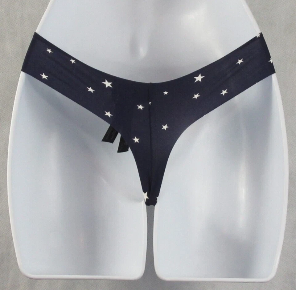 Женские трусики-стринги лазерной резки Alfani нижнее белье, темно-синие звезды, XXL - Изображение 2 из 3