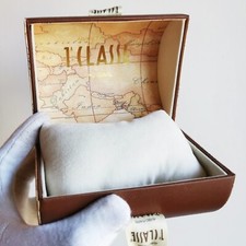 scatola ALVIERO MARTINI PRIMA CLASSE 1 1° box case orologio watch gold bracciale