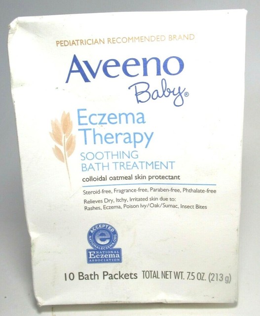 Aveeno Oatmeal Bath Baby Eczema Therapy Itchy Irritated ...