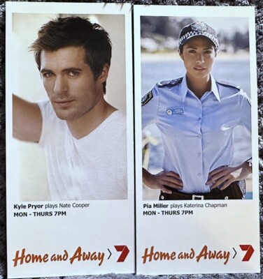 Home And Away Kat & Nate Fan Cards, Pia Miller Kyle Pryor Summer Bay