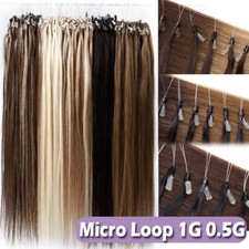 CLEARANCE Micro Ring Nano Loop Beads Remy Human Hair Extensios Thick Tip 150G UK