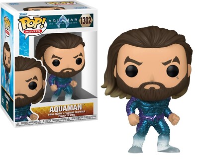 Funko Pop! Movies Aquaman and The Lost Kingdom Aquaman Vinyl Figure #1302  #67566