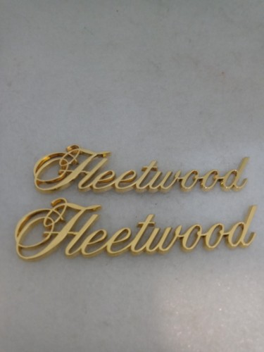 1984-92 Cadillac Fleetwood Emblem GM 20440999 *GOLD* *PAIR*
