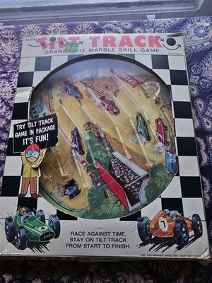 Vintage Tilt Track Marble Skill Grand Price Game Kohner Bros.