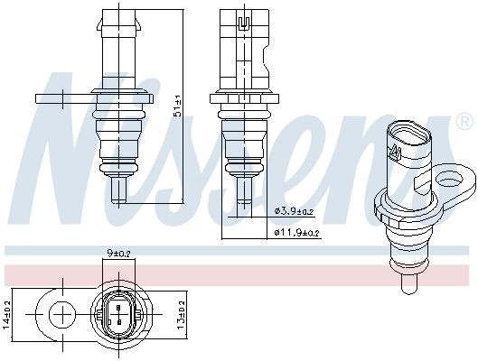 Nissens Sensor, KüHlmitteltemperatur 207067 FüR Audi Bentley Cupra Porsche-image
