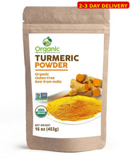 Organic Turmeric Powder W/Curcumin  16Oz or 454G  USDA Organics and Non-Gmo 