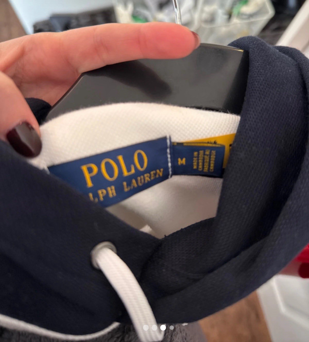 Unisex Ralph Lauren Hoodie Size M Multicolour Colour Block image 4