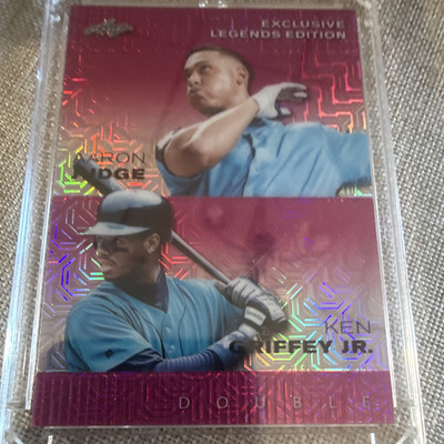 Aaron Judge, Ken Griffey Jr. 7/10 Leaf 2024 Legends Exclusive Double