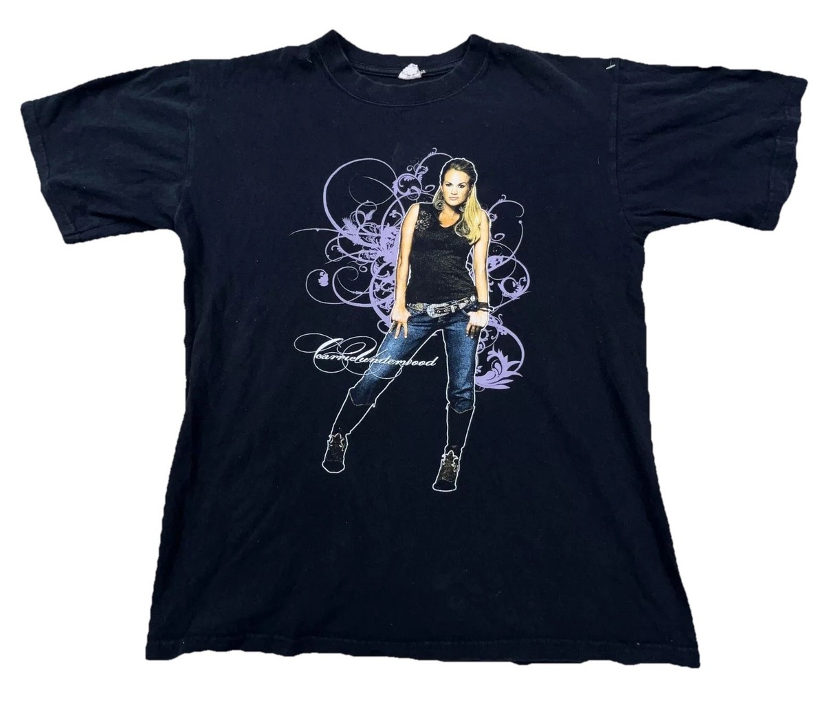 ミュージシャン 10s carrie underwood tour t shirt y2k Vintage Carrie Underwood Shirt Men Medium Black Tee Band