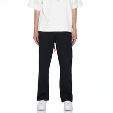 Konus Men's Wide Leg Sweatpants in Black