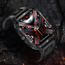 🔥 Military Smart Watch Men Android  Rugged Tactical Fitness Tracker n 2