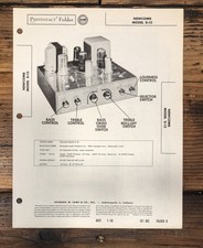 Newcomb D-12 Amplifier Sams Photofact Manual Original 