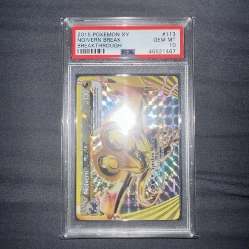 2015 Pokemon NOIVERN BREAK 113 Holo XY Breakthrough PSA 10 Gem Mint POP 51