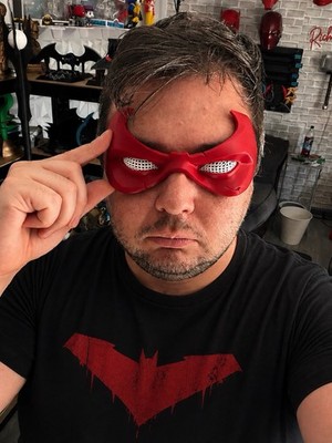 Red Hood 3D gedruckte Maske - DC inspiriert Cosplay Requisite