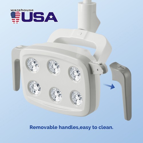 Lámpara Dental de 9W con 6 LEDs y Luz Oral para Silla de Unidad - Afbeelding 6 van 21