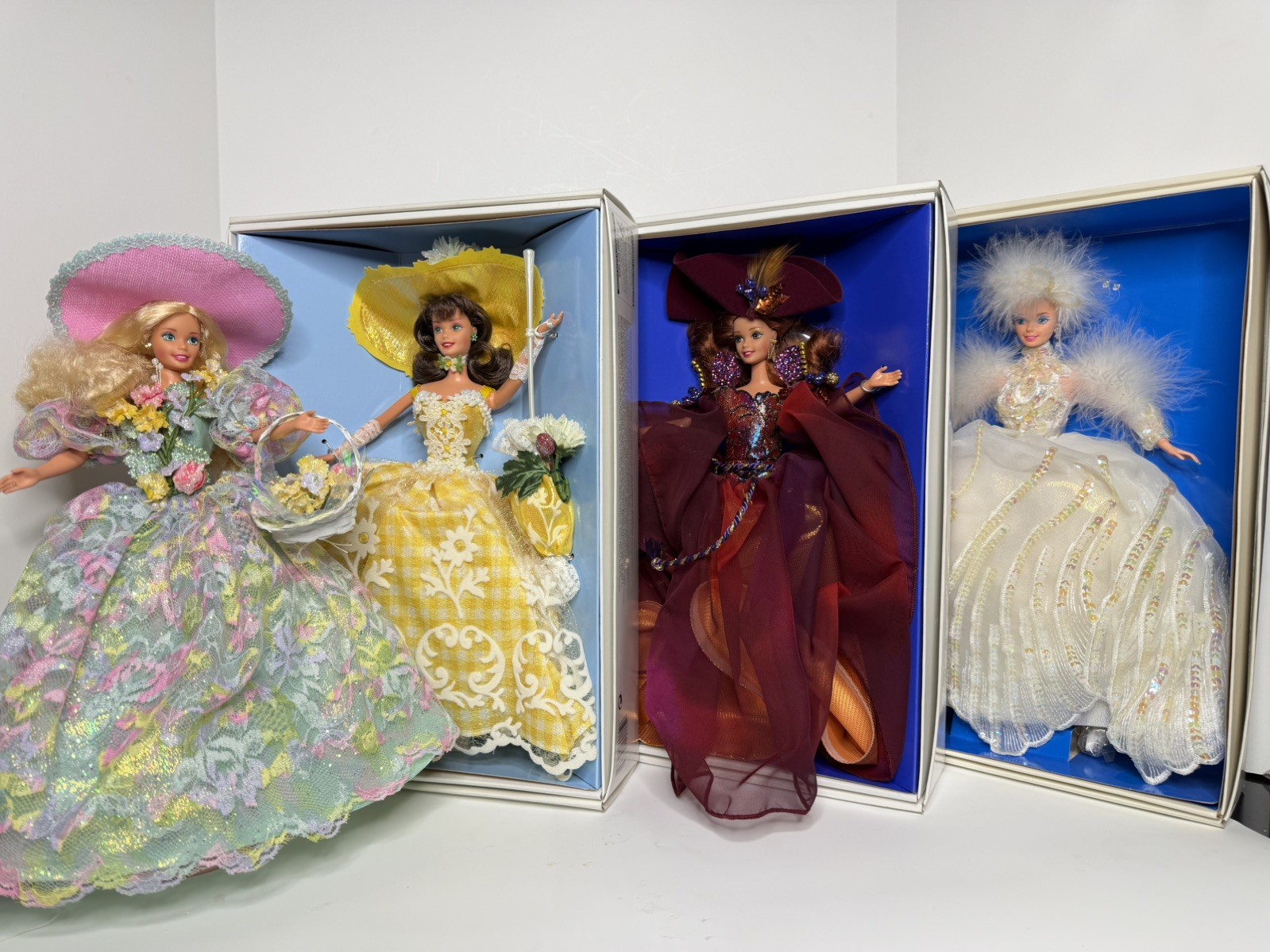  Mattel Barbie Enchanted Seasons Collection Set Of 4
