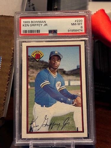 1989 Bowman Ken Griffey Jr #220 PSA 8 NM-MT HOF RC ROOKIE