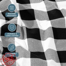 Bare Home Cal King Flannel Sheet Set Buffalo Plaid Cotton Deep